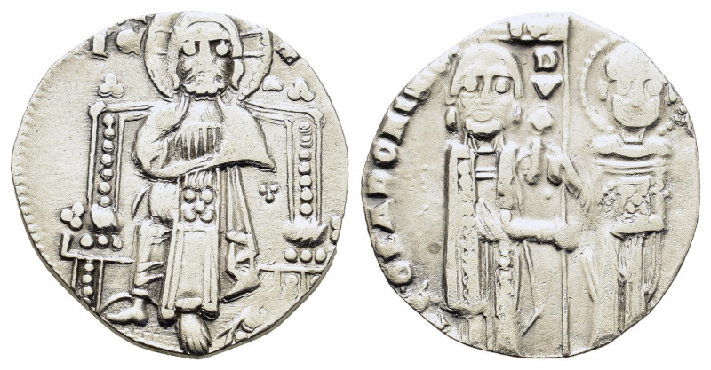 Italy. Venezia (Venice). Pietro Gradenigo (1289-1311). AR Grosso (18,5mm, 1,70g)...