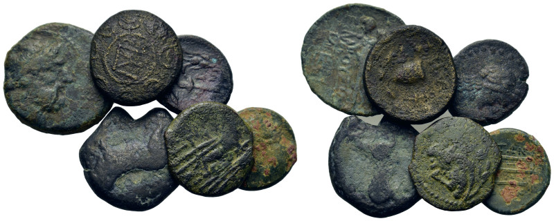 Lot of 6 Greek Æ coins, to be catalog. Lot sold as is, no return.