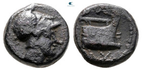 Kings of Macedon. Uncertain mint. Demetrios I Poliorketes 306-283 BC. Bronze Æ