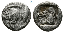 Mysia. Kyzikos circa 525-475 BC. Diobol AR