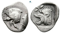 Mysia. Kyzikos circa 525-475 BC. Hemiobol AR