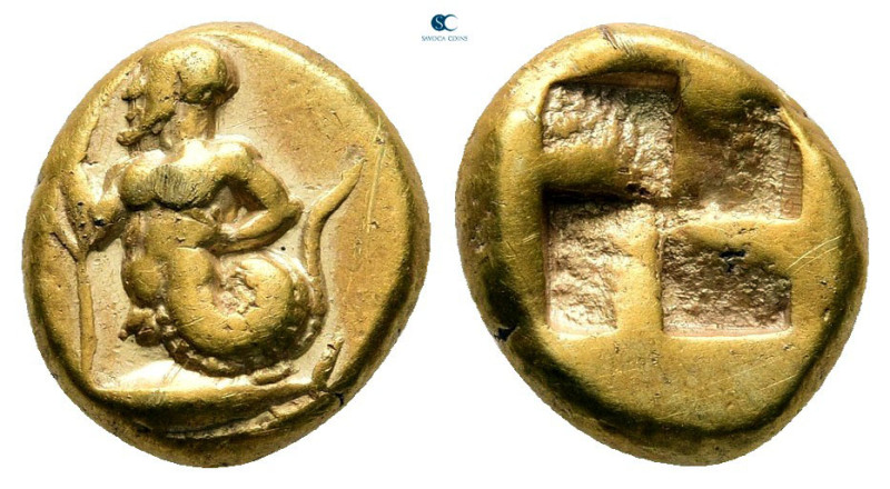 Mysia. Kyzikos circa 400-330 BC. 
Sixth Stater or Hekte EL

11 mm, 2,62 g

...