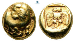 Lesbos. Mytilene circa 454-428 BC. Sixth Stater or Hekte EL
