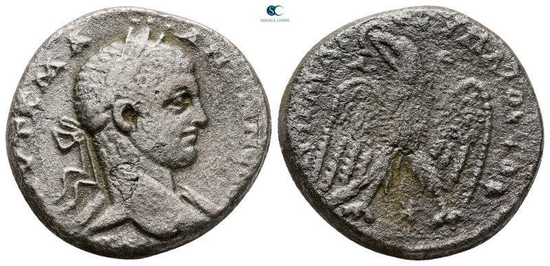 Seleucis and Pieria. Antioch. Elagabal AD 218-222. 
Billon-Tetradrachm

25 mm...