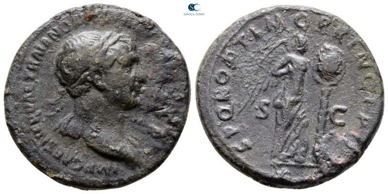 Trajan AD 98-117. Rome
As Æ

28 mm, 11,40 g



Fine