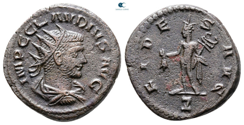 Claudius II (Gothicus) AD 268-270. Antioch
Billon Antoninianus

20 mm, 3,76 g...