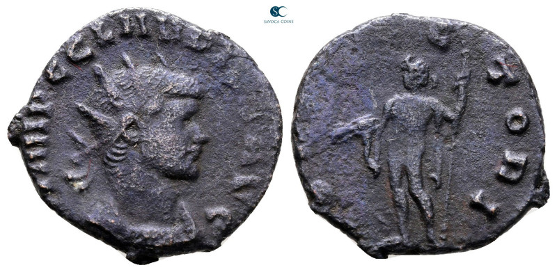 Claudius II (Gothicus) AD 268-270. Rome
Antoninianus Æ

20 mm, 2,68 g



...