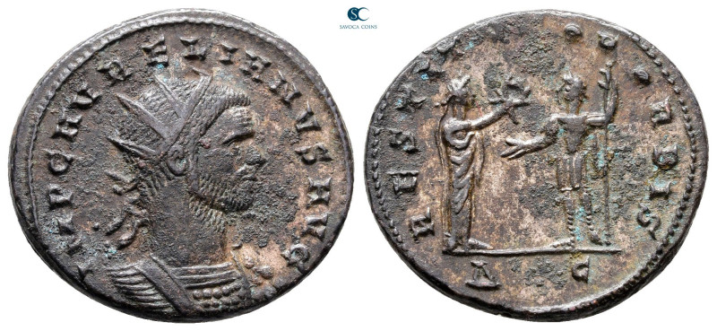 Aurelian AD 270-275. Cyzicus
Antoninianus Æ silvered

23 mm, 4,95 g



Go...