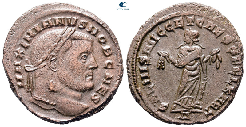 Galerius Maximianus, as Caesar AD 293-305. Carthage
Follis Æ

27 mm, 9,66 g
...