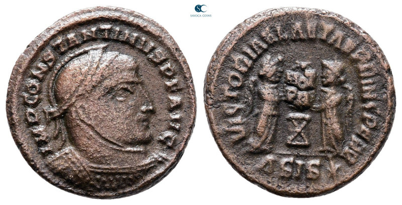 Constantine I the Great AD 306-337. Siscia
Follis Æ

18 mm, 3,02 g



Ver...