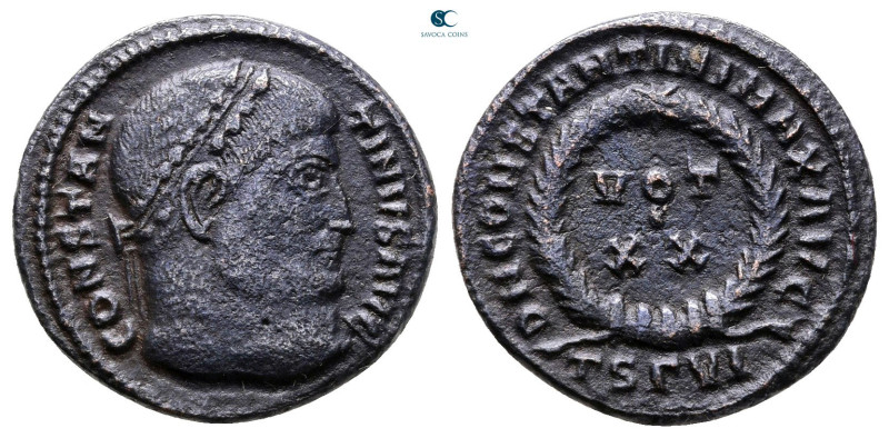 Constantine I the Great AD 306-337. Thessaloniki
Follis Æ

18 mm, 2,69 g

...