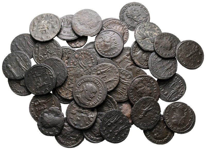 Lot of ca. 42 roman bronze coins / SOLD AS SEEN, NO RETURN!

Good Very Fine