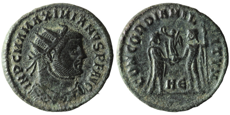 Maximianus. (285-295 AD). Æ Antoninian. Antioch. Obv: IMP CMA MAXIMIANVS PF AVG....