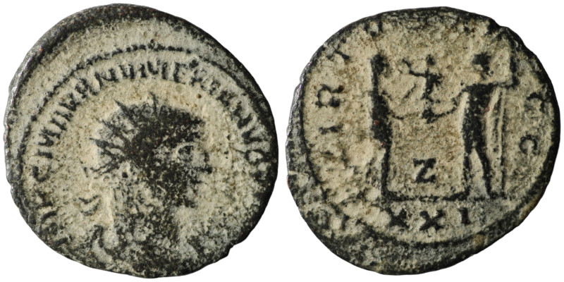 Numerian. (282-283 AD). Æ Antoninian. Antioch. Obv: IMP CM AVR NVMERIANVS NOB C....