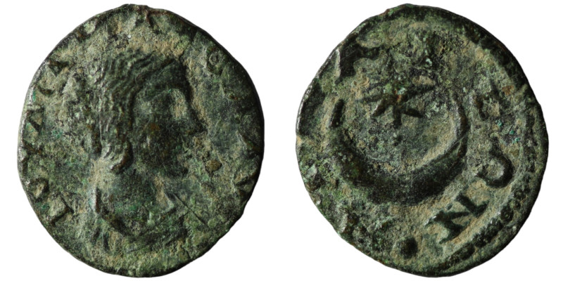 Julia Maesa. (218-220 AD) Bronze Æ. Thrace. Byzantion. Obv: draped bust right. R...