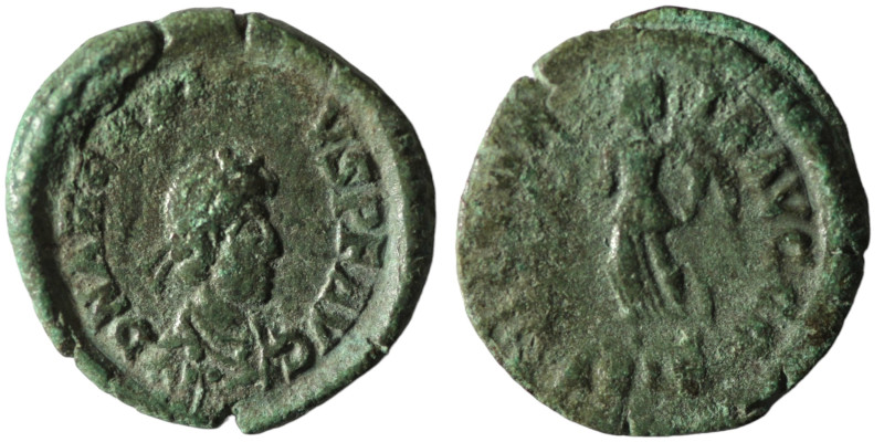 Arcadius. (383-408 AD). Æ Follis. Antioch. 14mm, 0,98g