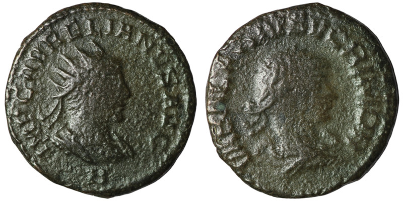 Aurelian / Vabalathus. (271-272 AD). BI Antoninian. Antioch. Obv: VABALATHVS V C...