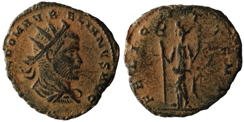 Aurelian. (270-275 AD). Æ Antoninian. Antioch. artificial sandpatina. 20mm, 2,42...