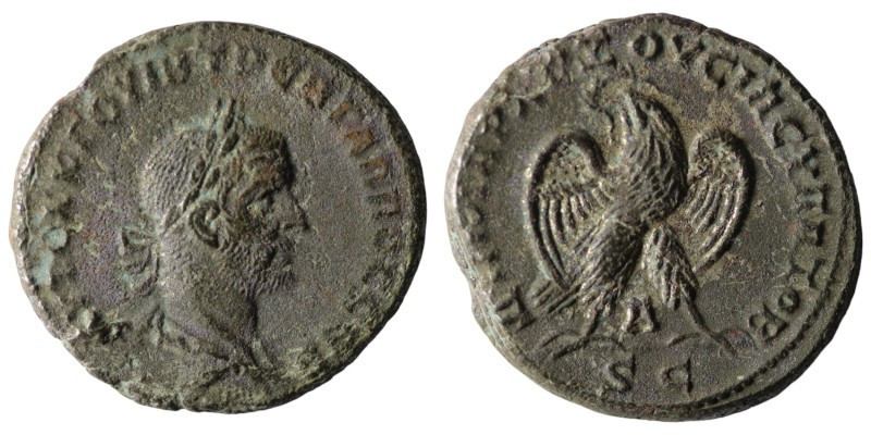 Trebonianus Gallus. (251-253 AD). Billon Tetradrachm. Antioch. Obv: laureate bus...