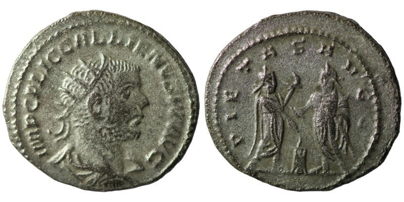 Gallienus. (255-256 AD). AR Antoninian. Antioch. Obv: IMP C P LIC GALLIENVS P F ...