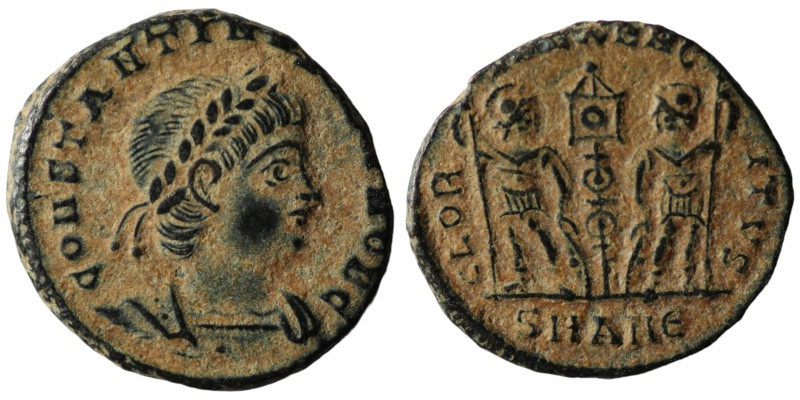 Constantinus II. (337-361 AD). Æ Follis. Antioch. 15mm, 1,79g relisted from Auct...