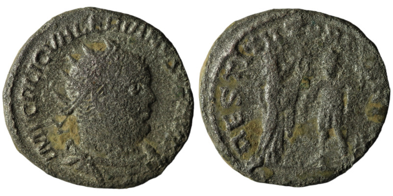 Valerian I. (253-260 AD). BI Antoninian. Antioch. Obv: IMP C P LIC VALERIANVS AV...