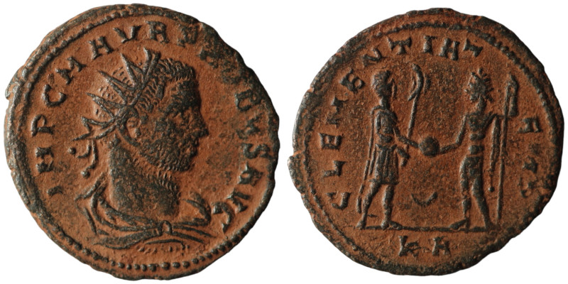 Probus. (276-282 AD). Æ Antoninian. Antioch. Obv: IMP C M AVR PROBVS AVG. radiat...