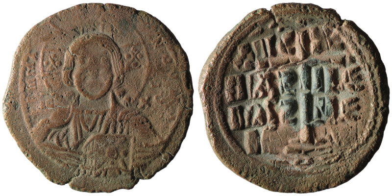 Romanos III. Argyros. (1028-1034 AD). Follis. Constantinople. Obv: bust of Chris...