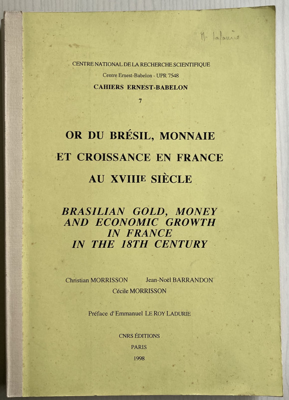 Morrison C. Barrandon J.N. Morrisson C. Brasilian Gold, Money and Economic Growt...