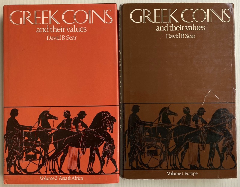 Sear D.R. Greek Coins and their values. 2 Voll. London 1978-79. Tela ed. con sov...