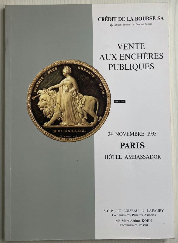 Credit de la Bourse. Vente aux Encheres Publiques. Paris 24 Novembre 1995. Bross...