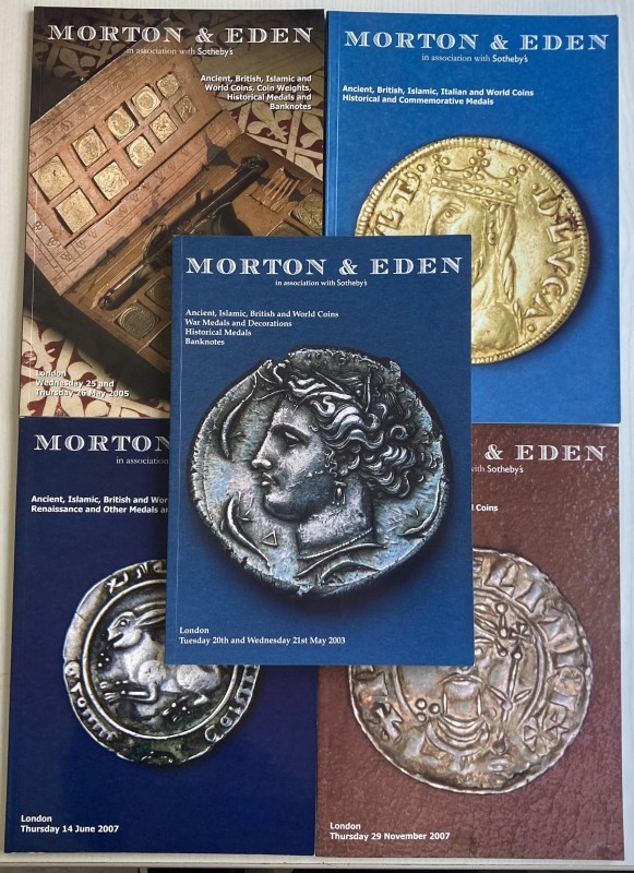 Morton & Eden Lotto di 5 Cataloghi: 20-21 May 2003 – 25-26 May 2005 – 29 Novembe...