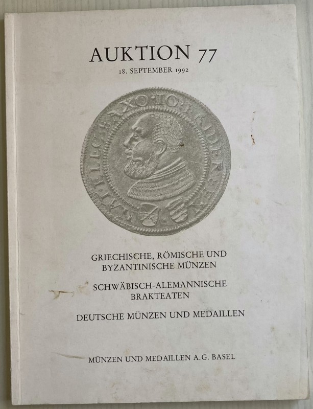 Munzen und Medaillen Auction 77. Griechische, Romische und Byzantinische Munzen....