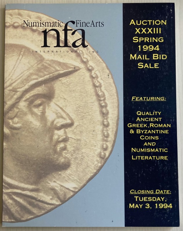 Numismatic Fine Art Auction No. XXXIII. Spring 1994 Mail Bid Sale, featuring Qua...