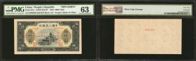 CHINA--PEOPLE'S REPUBLIC. People's Bank of China. 5000 Yuan, 1949. P-851s. Specimens. PMG Choice Uncirculated 63 & 64.

2 pieces in lot. Two 5000 Yu...