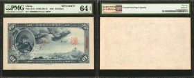 CHINA--PUPPET BANKS. Federal Reserve Bank of China. 10 Dollars, 1938. P-J57s. Specimens. PMG Choice Uncirculated 64 EPQ & Gem Uncirculated 65 EPQ.

...