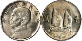 CHINA. Dollar, Year 22 (1933). PCGS MS-63 Gold Shield.

L&M-109; K-623; Y-345; WS-0145a. Good strike, lustrous and attractive.

Estimate: $700.00-...