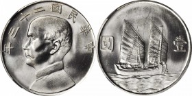 CHINA. Dollar, Year 23 (1934). NGC MS-66.

L&M-110; K-624; Y-345; WS-0146. A Blast white gem example of the type with bold strike and eye popping lu...