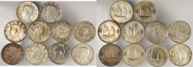 CHINA. Mixed Date Republic Dollars (10 Pieces), 1927-1934. Average Grade: EXTREMELY FINE.

Consisting of Memento Dollar, ND (1927)(2), L&M-49; K-608...