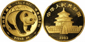 CHINA. Gold Mint Set (5 Pieces), 1983. Panda Series. All NGC Certified.

1) 100 Yuan (1oz). NGC MS-68. KM-72. PAN-6a. 2) 50 Yuan (1/2 oz). NGC MS-67...