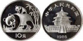 CHINA. 10 Yuan, 1985. Panda Series. NGC PROOF-67 ULTRA CAMEO.

KM-114; PAN-27a. Brilliant with hard mirror fields and frosted cameo devices.

Esti...