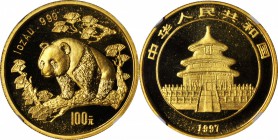 CHINA. Five Piece Gold Panda Mint Set, 1997 (5 Pieces). Panda Series. NGC MS-68 (2) and NGC MS-69 (3).

Fr-B4-B8; KM-984, 987 & 989-991; PAN-279a, 2...