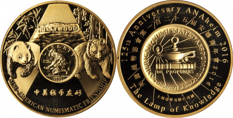 CHINA. Anaheim ANA Panda Medal Set (3 Pieces), 2016. All NGC Certified.

1) Si...