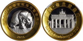 CHINA. Two-Piece Proof Sets (20 Sets), 2016. Panda Series. All NGC PROOF 69 ULTRA CAMEO.

KM-unlisted; PAN-unlisted. 20 sets in lot, two pieces in e...