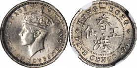 HONG KONG. 5 Cents, 1941-KN. Kings Norton Mint. NGC Unc Details--Scratches.

KM-22; Mars-C14. King's Norton Mint. Scratch on obverse field. Good str...