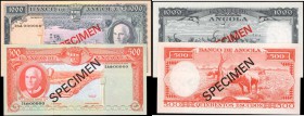 ANGOLA. Banco de Angola. 500 & 1000 Escudos, 1970. P-97s & 98s. Specimen. Uncirculated.

2 pieces in lot. A pair of uncirculated Angola Specimens wi...