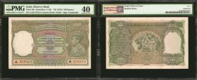 INDIA. Reserve Bank of India. 100 Rupees, ND (1943). P-20e. PMG Extremely Fine 40.

Jhun 4.7.2B. Good centering with just hints of circulation to re...
