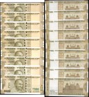 INDIA. Reserve Bank of India. 500 Rupees, 2017-18. P-114. Fancy Serial Numbers. Uncirculated.

9 pieces in lot. Lot includes nine 500 Rupee notes, w...