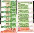 MALAYSIA. Bank Negara Malaysia. 5 & 10 Ringgit, ND (1995-98). P-35A & 36. Replacements. About Uncirculated & Uncirculated.

6 pieces in lot. Include...