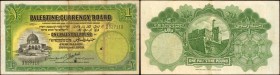 PALESTINE. Palestine Currency Board. 1 Palestine Pound, 1939. P-7c. Very Fine.

Nice color and mostly even wear on this problem free for the grade O...